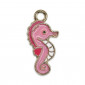 Seahorse Rosa, Ciondolo metallo | Tessiland