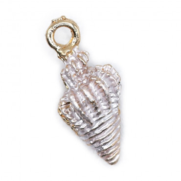 Ciondolo Conchiglia smaltato per bijoux Argento