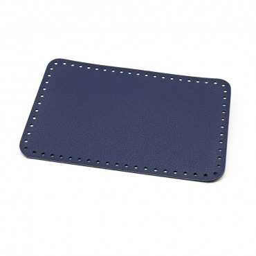 Fondo borsa Square 27x17 in ecopelle Color Match made in Italy Blu