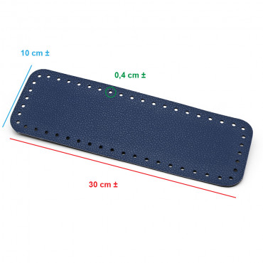 Square Blue Bag Bottom 30x10 Textured | Tessiland