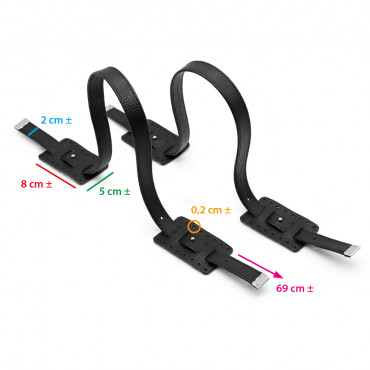 Asas Sahel Ecopiel Negro con Detalles Plateados | Tessiland