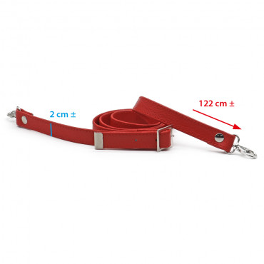 Mistral Eco-Leather Bag Strap Red | Tessiland