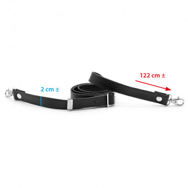 Bandoulière Mistral en Similicuir Noir | Tessiland