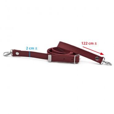 Mistral Eco-Leather Bag Strap Burgundy | Tessiland