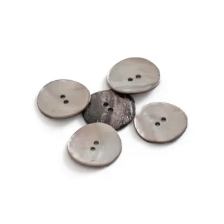 Boutons Akoya en nacre 5pz Beige