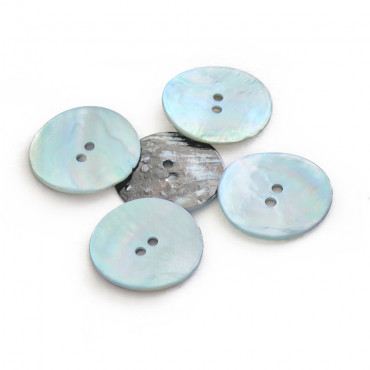 Bottoni Akoya in madreperla 5pz Cielo