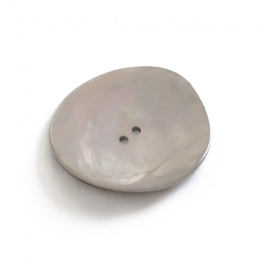 Bottoni in madreperla naturale Akoya dal design irregolare 1pz Beige