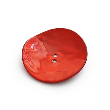 Bottoni Akoya in madreperla 1pz Rosso