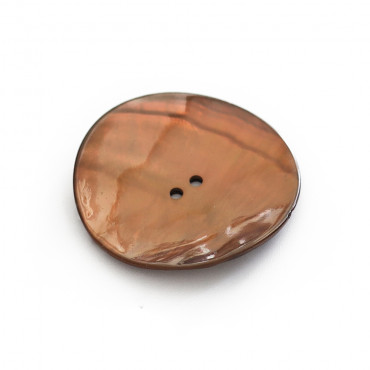 Bottoni in madreperla naturale Akoya dal design irregolare 1pz Moro