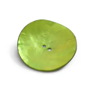 Akoya Mother-of-Pearl Button 1 piece Lime
