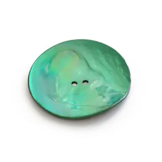 Akoya Mother-of-Pearl Button 1 piece Smeraldo