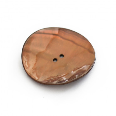 Bottoni in madreperla naturale Akoya dal design irregolare 1pz Moro