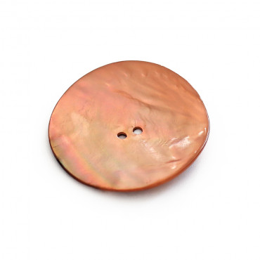 Bottoni in madreperla naturale Akoya dal design irregolare 1pz Rame