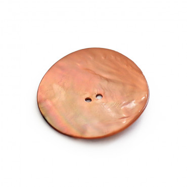 Bottoni in madreperla naturale Akoya dal design irregolare 1pz Rame