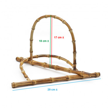 Manici Bamboo con asta orizzontale per borse | Tessiland