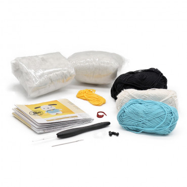 Kit Amigurumi Walter Woof cane in cotone completo | Tessiland
