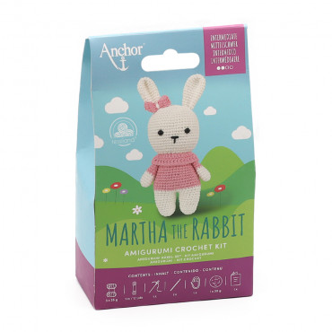 Kit Amigurumi coneja Martha con hilo de algodón | Tessiland