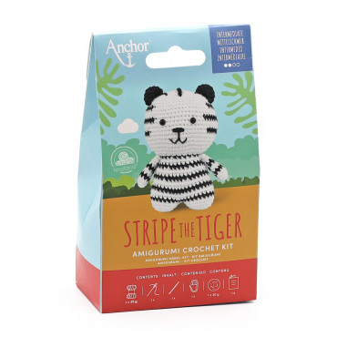 Kit Amigurumi Stripe tigre in cotone intermedio | Tessiland