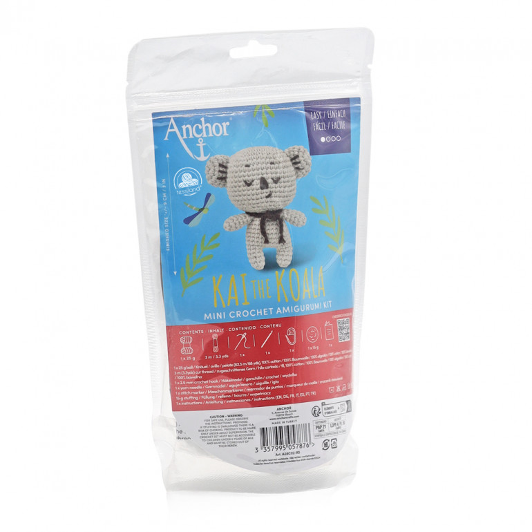 Kit Amigurumi Kai koala facile en coton complet | Tessiland