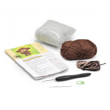 Kit Amigurumi Mimi singe facile en coton complet | Tessiland