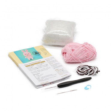 Kit Amigurumi Renée lapine facile en coton | Tessiland