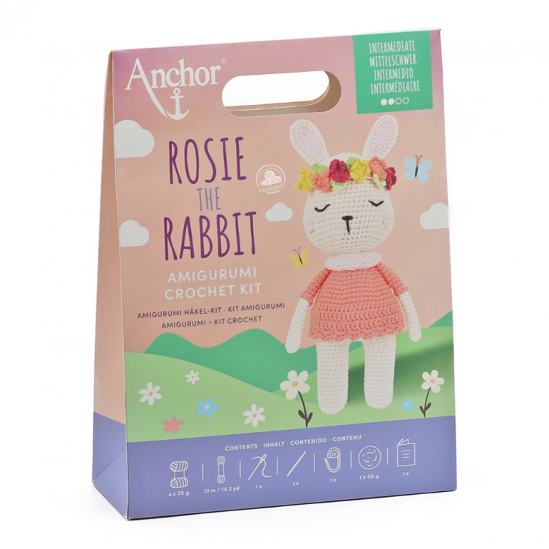 Kit Amigurumi Rosie lapine maxi en coton | Tessiland