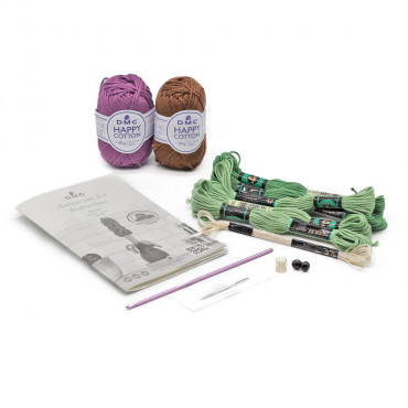 Kit Amigurumi Jacinthe avec fil, crochet et yeux | Tessiland