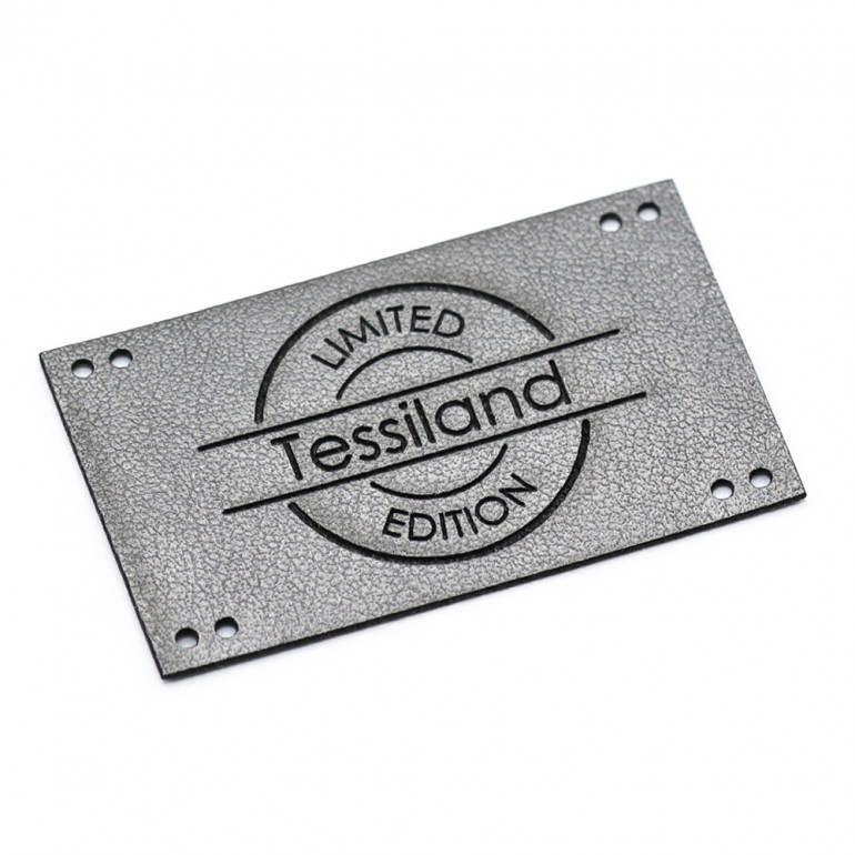 Plaques Personnalisables limited maxy éco-cuir Titanium