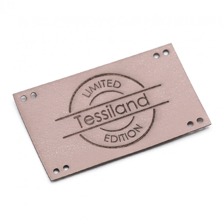 Custom Tags limited maxy eco leatherr pale pink