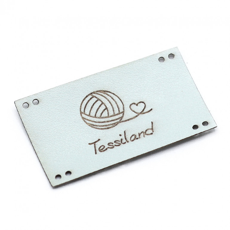 Custom Tags romantic maxy eco leather tiffany