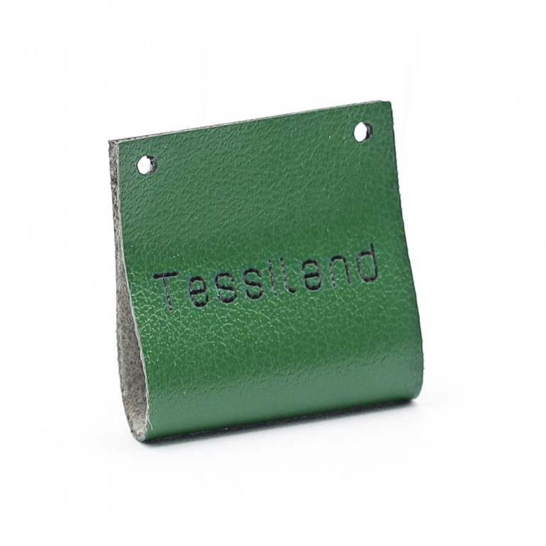 Etiquetas personalizadas Duble polipiel verde