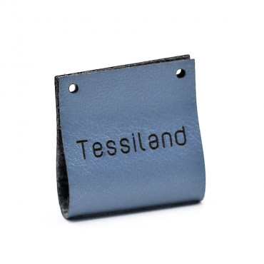 Custom tags Duble eco leather avio