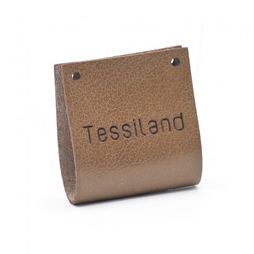 Custom tags Duble eco leather leather
