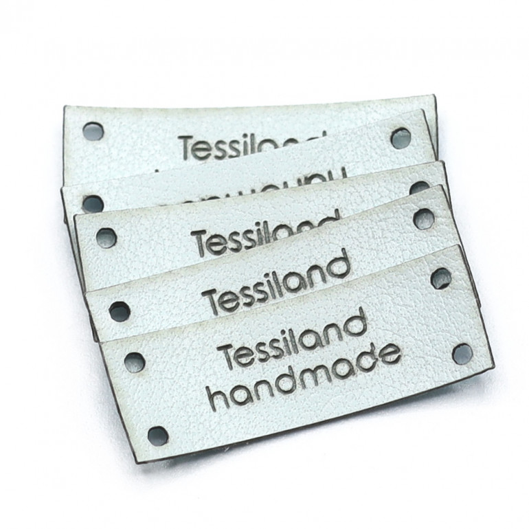 Targhette Personalizzabili Rettangolo conf. 5pz Eco Tiffany