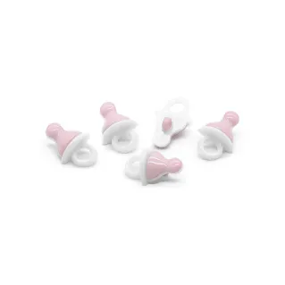 Botones Chupete con tallo 5pz Rosa