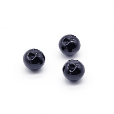 Bottoni Sfera Iride effetto madreperla con gambo nascosto 3pz Blu unito