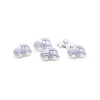 Botones de coche bicolor 5pz Lilla