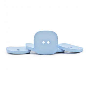 Bottone Square Azzurro Design Moderno 30mm | Tessiland