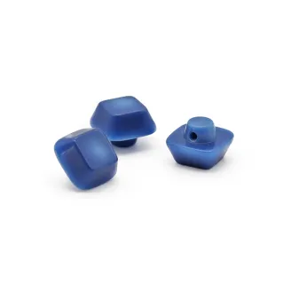 Boutons Iride Cube 3pcs Bluette