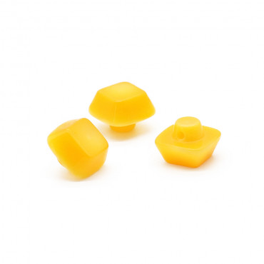 Bottone Iride Blu sfumato Cubo 10mm| Tessiland