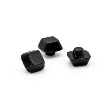 Bottoni Iride Cubo 3pz Nero