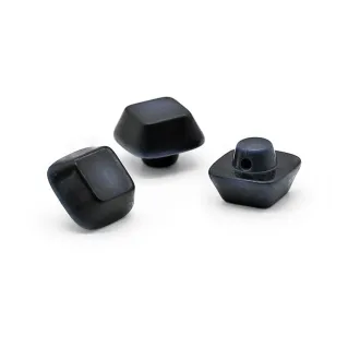 Botones Iridiscente Cubo 3pz Blu sfumato