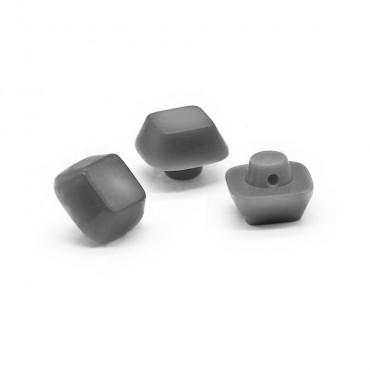 Bottoni Iride Cubo 3pz Grigio