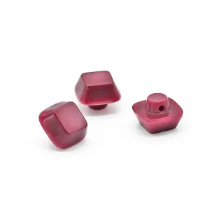 Boutons Iride Cube 3pcs Rosa antico