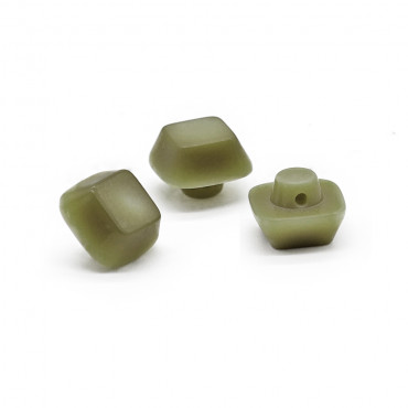Bottoni Iride Cubo 3pz Salvia