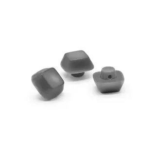 Botones Iridiscente Cubo 3pz Gris