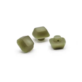 Botones Iridiscente Cubo 3pz Salvia