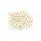 Open jump rings 10 mm gold nickel free for jewelry making | Tessiland