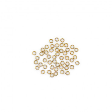 Anneaux ouverts 5 mm or nickel free pour créations de bijoux | Tessiland