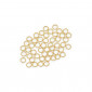 Anellini aperti 7 mm oro nickel free per creazioni bijoux | Tessiland